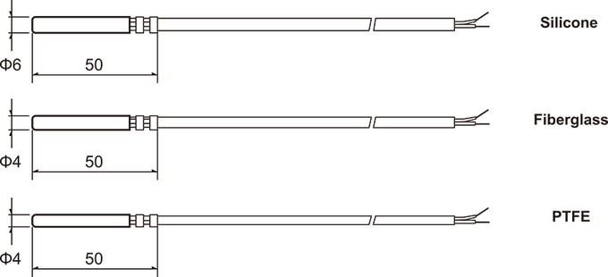 PTFE 5K 10K NTC Draht rostfreies 316 0 der Sensor-Übermittler-2